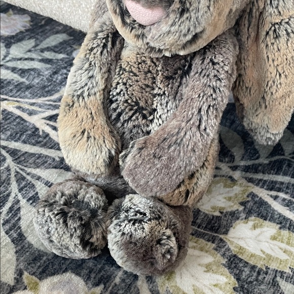 JellyCat Plush Brown Bunny Stuffed Animal - Soft Long Ears - Picture 5 of 13